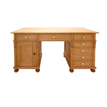 Bureau massief hout met lades – maatwerk mogelijk, Antiek en Kunst, Antiek | Meubels | Kasten