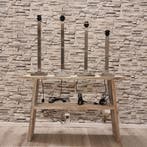 Ben Demmers Design tafellamp Quattro 412 Refurbished, Ophalen, Overige materialen, 50 tot 75 cm, Klassiek
