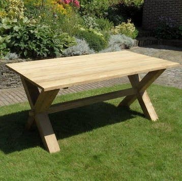 Zambia dining tuintafel 300x100xH77 cm teak, Tuin en Terras, Tuintafels, Ophalen of Verzenden, Nieuw, Teakhout
