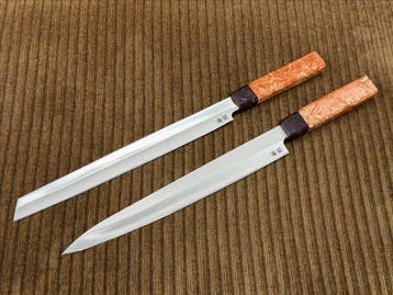 Keukenmes - Burja & Yanagiba - Handmatig afgewerkt Japans