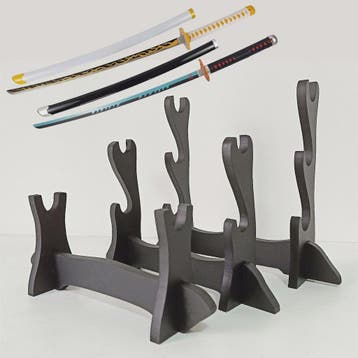 Houten Katana Standaard & Zwaardrek - Vloerdisplay voor Japa, Verzenden, Nieuw