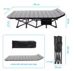 Opvouwbaar campingbed voor volwassenen heavy duty 200 kg, Verzenden, Nieuw