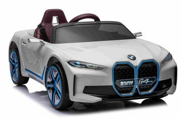 BMW i4 Performance, Wit, 12V, RC, eva, leder 2.4g, BlueTooth, Ophalen of Verzenden, Nieuw