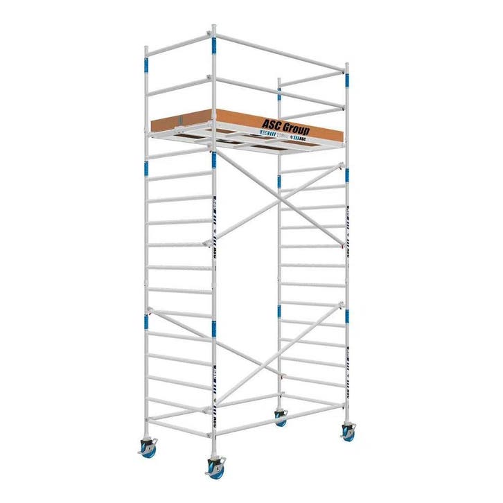 Tweedehands steiger 135 x 250 x 6.2 mtr WH GRATIS AFHOUDERS, Doe-het-zelf en Verbouw, Steigers, Rolsteiger of Kamersteiger, Nieuw