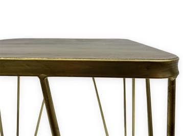 Countryfield Bijzettafel Perryville Metaal Goudkleurig, Ophalen of Verzenden, Nieuw