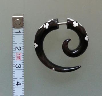 Fake Stretcher Spiral Black Horn Hibiscus Inlay, Verzenden, Nieuw