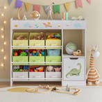 Kinderkast Søndreland open kast 80x90x29,5 cm dinosaurusmoti, Verzenden, Nieuw