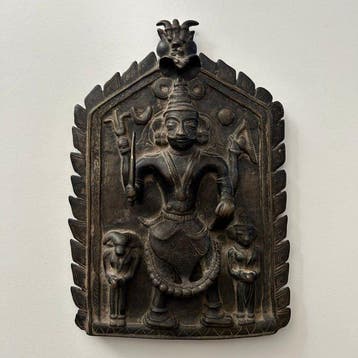 VIRABHADRA - Relief Votivtafel - Brons - India - 18e eeuw