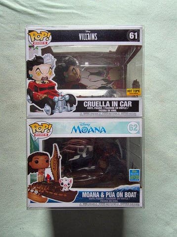Funko - Funko Pop Cruella In Car / Moana & Pua On Boat -
