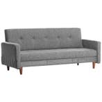 Evila Originals Hiko Slaapbank 3-zits Lichtgrijs -, Zo goed als nieuw, Grijs, 190 cm of minder, Overige maten
