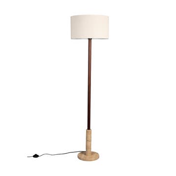 *WOONWINKEL* Dutchbone Jackson Vloerlamp Met Travertin Voet, Verzenden, Nieuw