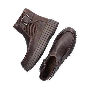 Clarks Torhill Buckle rits- & gesloten boots voor dames, Bruin, Verzenden, Lage of Enkellaarzen, Nieuw