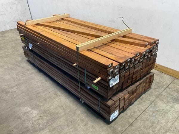 Veiling - 25x Angelim Vermelho regel geschaafd 250x9x4,5cm, Tuin en Terras, Palen, Balken en Planken, Nieuw