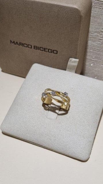 Marco Bicego - Ring - 18 karaat Geel goud, Witgoud - 0.15ct., Nieuw