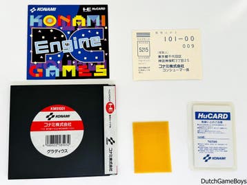 PC Engine - Gradius + Reg. Card, Spelcomputers en Games, Verzenden, Gebruikt