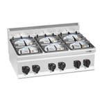 GGM Gastro | Gasfornuis tafelmodel - LORENZO 600 - 900x600mm, Verzenden