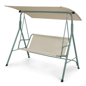 Hollywoodschommel Satten 3 persoons 173x119x153 cm lichtgroe, Verzenden, Nieuw
