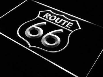 Route 66 neon bord lamp LED cafe verlichting reclame lichtba, Verzamelen, Verzenden, Nieuw