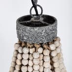 Perle kralen lamp Medium Binnenverlichting Alle hanglampen, Huis en Inrichting, Lampen | Hanglampen, Verzenden, Nieuw, Hout, Minder dan 50 cm