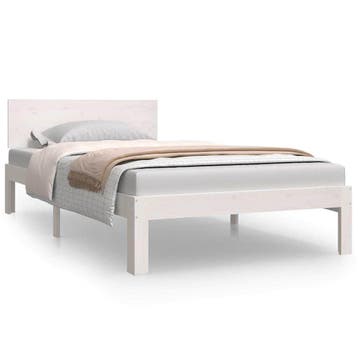 Houten Bedframe 100x200 - Moderne stijl | 34% Korting, 100 cm, Eenpersoons, Wit, Ophalen of Verzenden