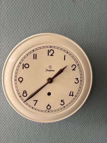 Keukenwandklok - Junghans - Vintage Keramiek - 1950-1960 -