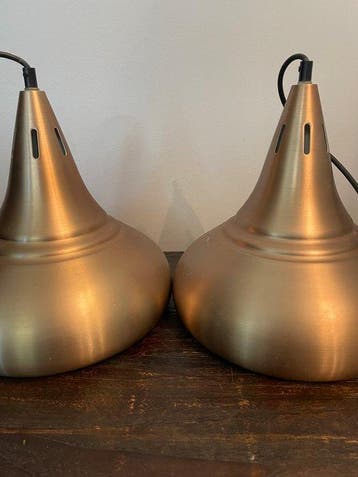 Plafondlamp (2) - Aluminium - Space age biljartlamp