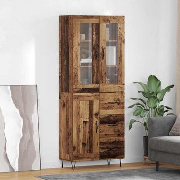 vidaXL buffetkast Oud Hout 69,5 x 34 x 90 cm Bewerkt hout, Verzenden, Nieuw, 50 tot 100 cm, Minder dan 100 cm