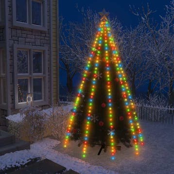 vidaXL Kerstboomverlichting met 400 LEDs meerkleurig net, Verzenden, Nieuw, Kunststof