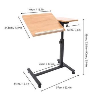 Laptopbureau Verstelbaar 360° Draaibaar Met Wielen, Verzenden, Nieuw
