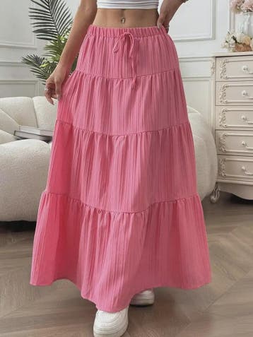 Lange Zomerrok met Bandjes en Split - Flared Model, Kleding | Dames, Verzenden, Nieuw