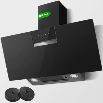 90cm Zwarte Wandafzuigkap met LED, Touch Control en 800m³/h, Verzenden, Nieuw