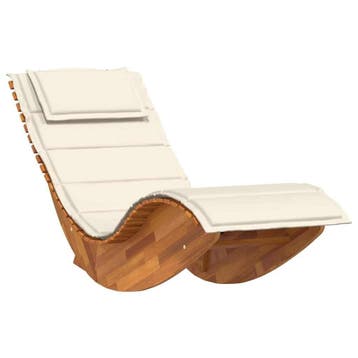 Schommelstoel tuin | Luxe Acaciahout | Tweedekansje OP=OP, Ophalen of Verzenden, Gebruikt, Hout