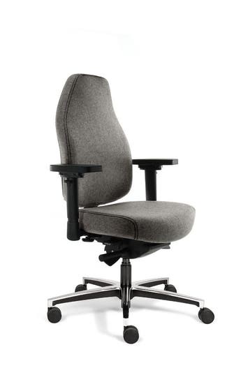 24 uurs stoelen, bureaustoel lange mensen, Verzenden, Nieuw, Grijs, Bureaustoel