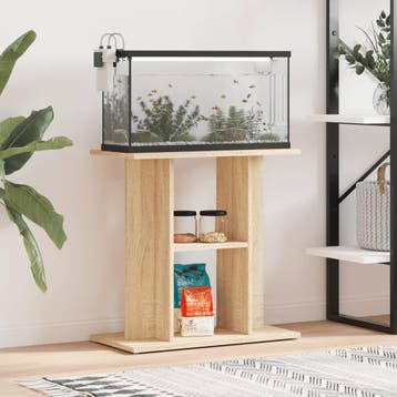 vidaXL Aquariumstandaard 60x30x60 cm bewerkt hout sonoma, Verzenden, Nieuw