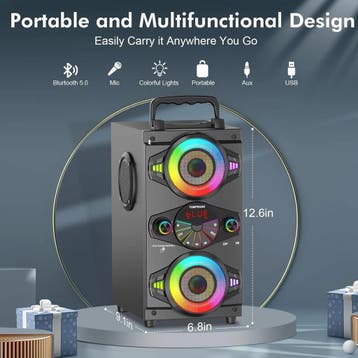 Draagbare accu Bluetooth-Luidspreker, 60W, voor Feestjes..., Verzenden, Nieuw