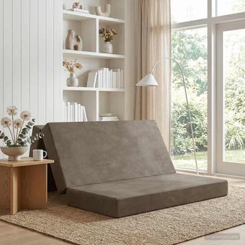 vidaXL Vouwbare Bankbed 140 x 67 x 45 cm Lichtgrijs, Verzenden, Nieuw
