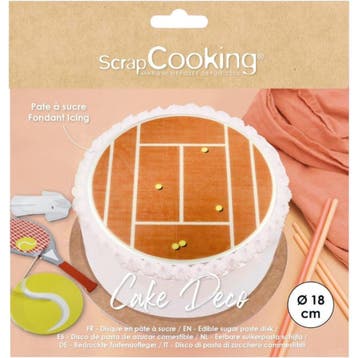 ScrapCooking Decoratie Sheet Tennis Ø18cm, Verzenden, Nieuw
