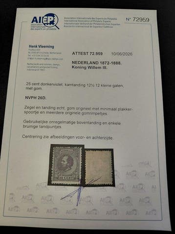 Nederland 1872 - Koning Willem III - Nvph 26D, Gestempeld