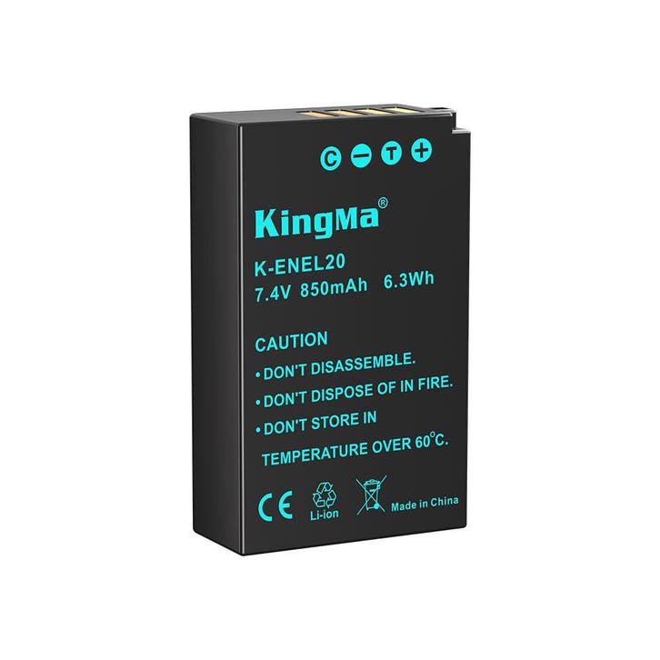 KingMa Accu voor Nikon EN-EL20 - 850mAh (Nieuw), Audio, Tv en Foto, Fotografie | Fotostudio en Toebehoren, Nieuw, Verzenden