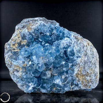 Natuurlijke celestiet-druse - Meesterwerk van de natuur-