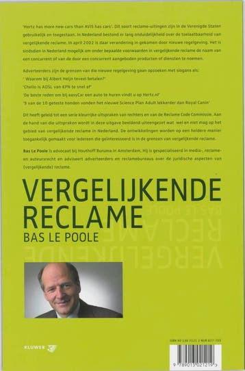 Vergelijkende reclame 9789013021219 R.S. le Poole, Verzenden, Zo goed als nieuw, R.S. le Poole