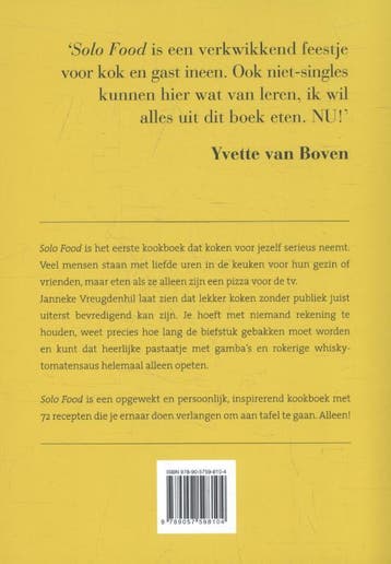 Solo food 9789057598104 Janneke Vreugdenhil, Verzenden, Gelezen, Janneke Vreugdenhil