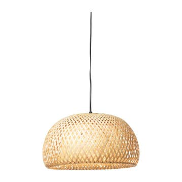Hanglamp gevlochten - naturel - ø38x20 cm, Verzenden, Nieuw