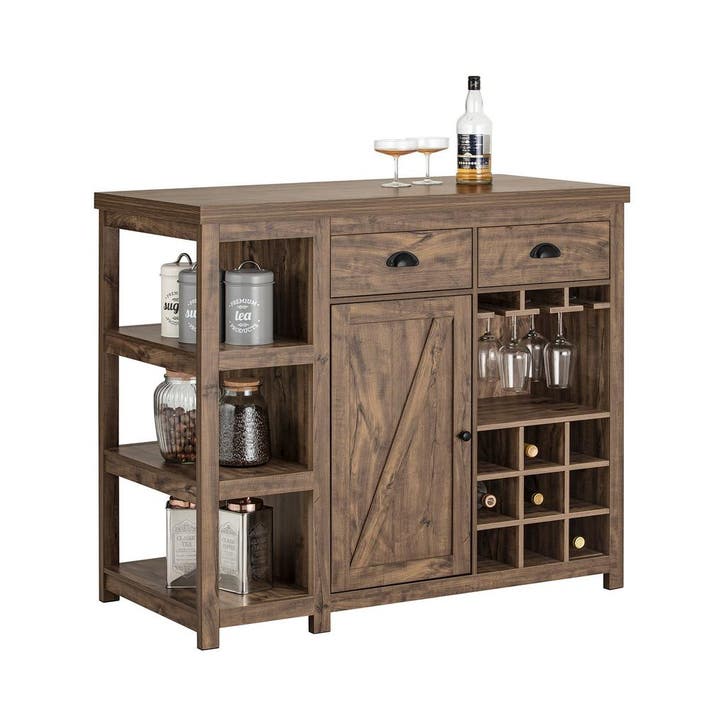 2dekans | SoBuy Keukeneiland incl Wijnrek - 110 x 55 x 95 cm, Huis en Inrichting, Woonaccessoires | Wijnrekken, Zo goed als nieuw