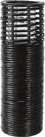 Theelichthouder/windlicht  Amira XL hout zwart, Verzenden, Nieuw