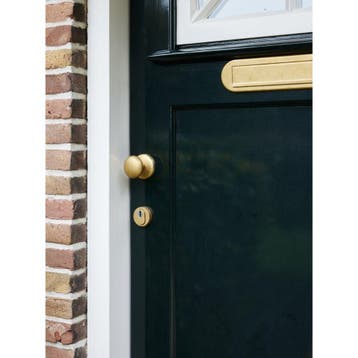 Intersteel Briefplaat ovaal 340x80mm met klep/regenrand -, Verzenden, Nieuw