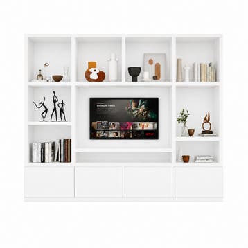 Showroommodel: tv vakkenkast Jose 300x40x240H cm, Huis en Inrichting, Verzenden, Nieuw