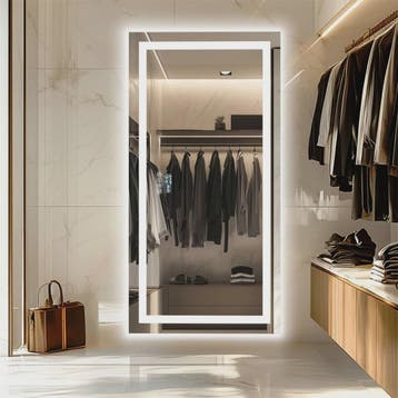 XXL Smart LED Spiegel met Bluetooth, Anti-Condens & Digitale, Verzenden, Nieuw