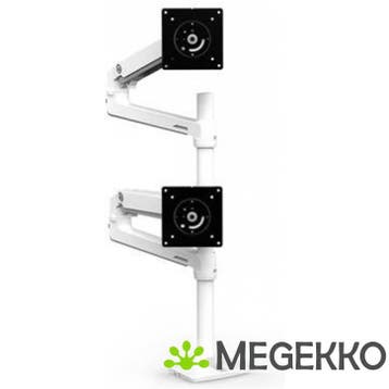 Ergotron LX Series Dual Stacking Arm 40  Klem Wit, Computers en Software, Monitoren, Verzenden, Nieuw, Ergotron