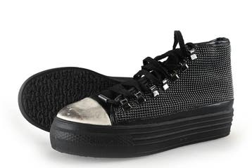 La Strada Hoge sneakers in maat 38 Zwart, Verzenden, Zwart, Gedragen, Sneakers of Gympen